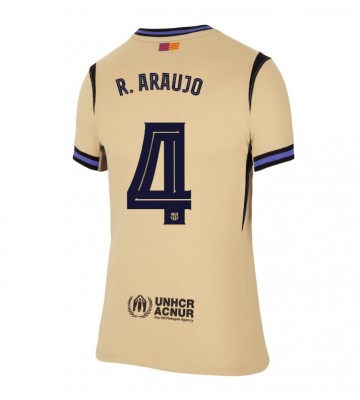 Lacne Ženy Futbalové dres Barcelona Ronald Araujo #4 2025-26 Krátky Rukáv - Preč
